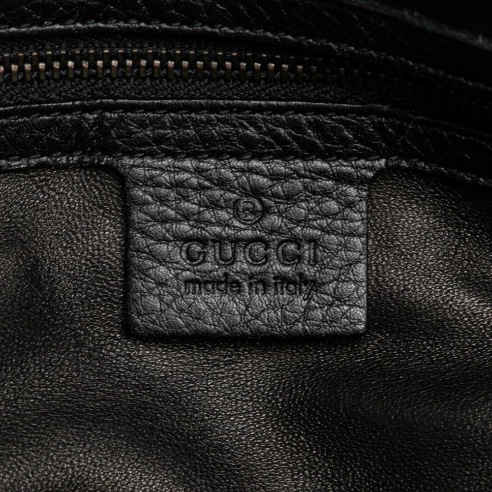 Gucci Iconbit Handbag Shoulder Bag 228584 Black Leather Women's GUCCI - Picture 10 of 12